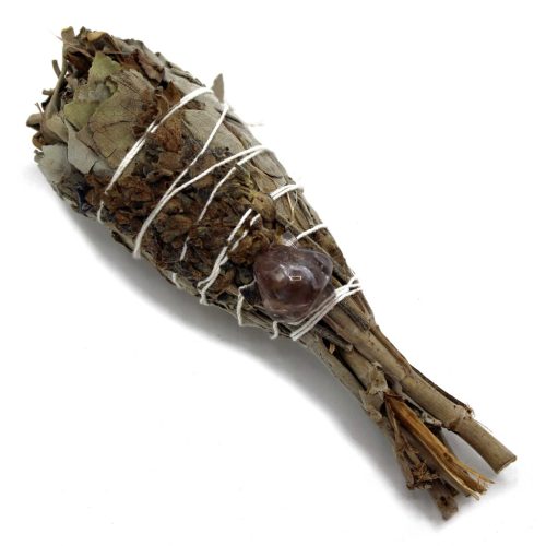 Füstölő Köteg - Spirituális Gyógyítás-Zsálya  (ametiszt) 10 cm