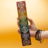 Szappankő Füstölő Állvány - 26x5cm - Hét Chakra