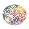 Szappankő Kerek Füstölő Állvány 10cm - Hét Chakra
