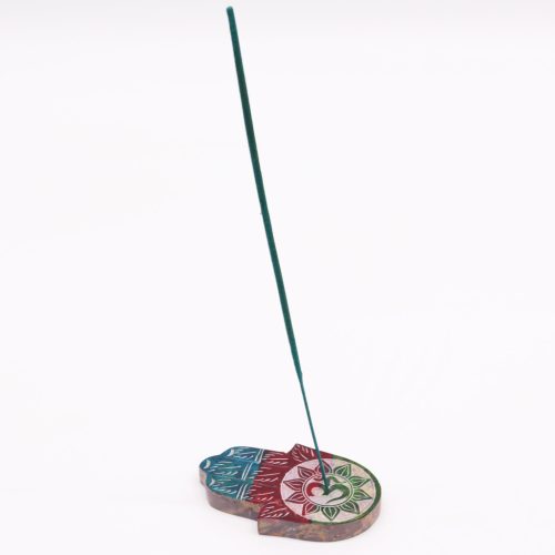 Szappankő Hamsa Füstölő Állvány 9x6cm -OM