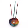 Szappankő Lótusz Virág Füstölő Állvány 10x3cm - Chakra Színek