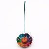 Szappankő Kicsi Lótusz Virág Füstölő Állvány 7.5x2.5cm - Chakra Színek