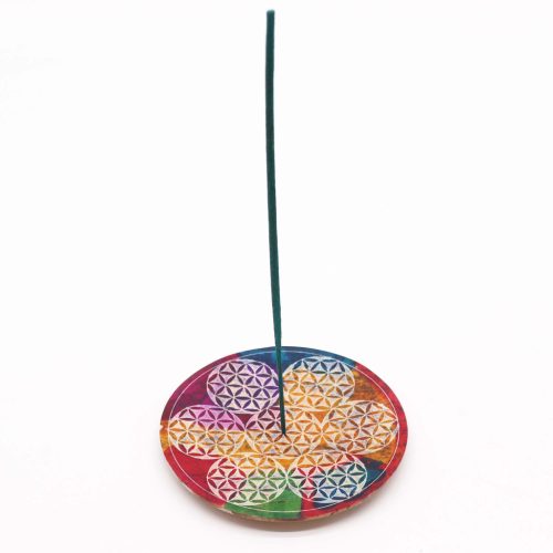 Szappankő Kerek Füstölő Állvány 12cm - 7 Élet Virága