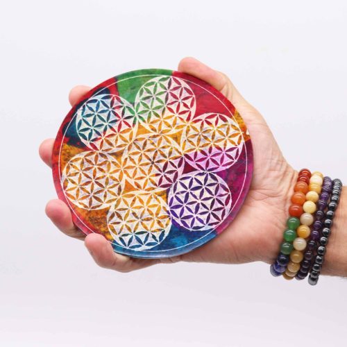 Szappankő Kerek Füstölő Állvány 12cm - 7 Élet Virága