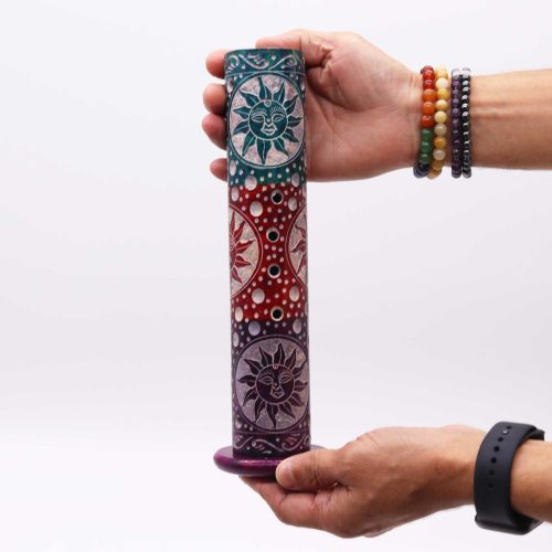 Szappankő Kerek Torony Füstölő Állvány 25cm - Napok