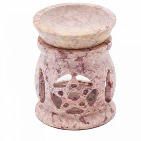 Kicsi Szappankő Aromalámpa 8cm - Három Hold Pentagon