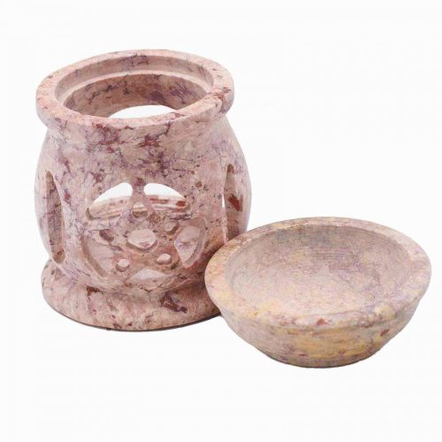 Kicsi Szappankő Aromalámpa 8cm - Három Hold Pentagon