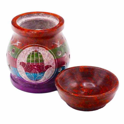 Szappankő Aromalámpa 10cm - Hamsa-Öt Szín