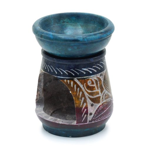 Kicsi Színes Szappankő Aromalámpa 8cm - Virág