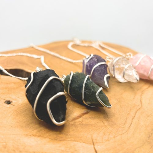 Nyers Ásvány inga - Fekete Achát