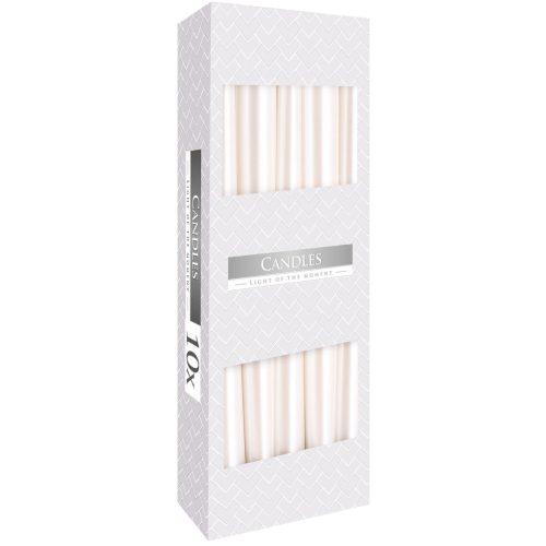 Mártott Kúpos Gyertya 1 db - Gyöngyszínű