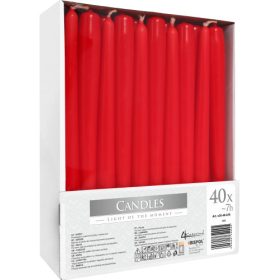 Mártott Kúpos Gyertya 1 db - Piros