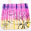 Színes Festett Pamut Táska (6oz) - 38x42x12cm - Lótusz Buddha - Színes