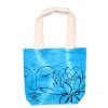 Színes Festett Pamut Táska (6oz) - 38x42x12cm - Lótusz Buddha - Kék