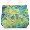 Színes Festett Pamut Táska (6oz) - 38x42x12cm -  Mandala - Zöld/Kék