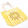 Színes Festett Pamut Táska (6oz) - 38x42x12cm -  Namaste - Sárga