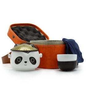   Panda Utazó Teáskészlet - Mini teáskanna és  két csésze