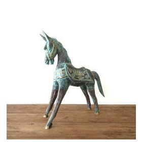 Nagy Arany és Türkiz Ló - 32 cm
