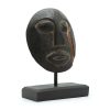 Timor Tribal Dekoratív Maszk - Fekete 27x20cm