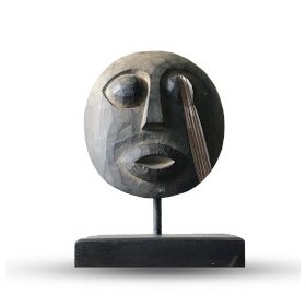 Timor Tribal Dekoratív Maszk - Antik 27x20cm