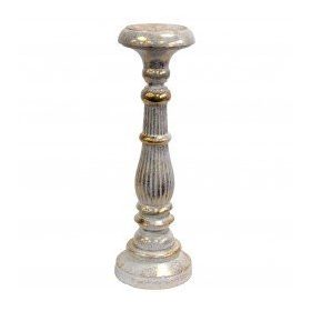 Nagy Gyertyatartó - Fehér-Arany