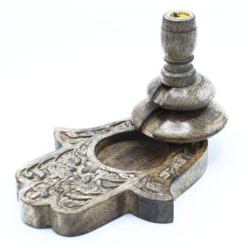   Közepes Mangófa "Folyékony Füst" Füstölőállvány - Hamsa