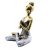Yoga Lady Szobrocska - Bronz & Ezüst 24cm