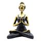 Yoga Lady Szobrocska - Bronz & Fekete 24cm