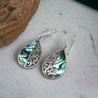 Kagyló és Ezüst Fülbevalók