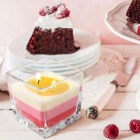 Szivárványos Illatgyertyák Üvegben