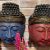Dekorációs Buddha Fejek