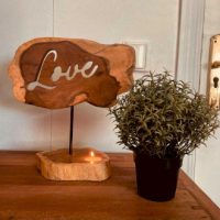 Fa Gyertyatartók Táblával