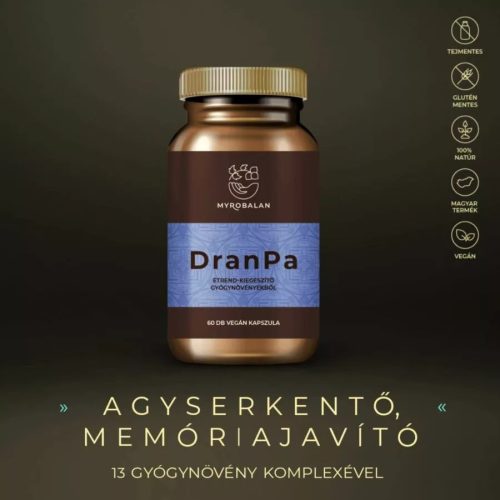 DRANPA agyserkentő és memóriajavító gyógynövényes 60 kapszula