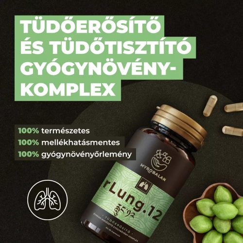 rLUNG.12 tüdőerősítő és tüdőtisztító gyógynövény komplex - 60 db 