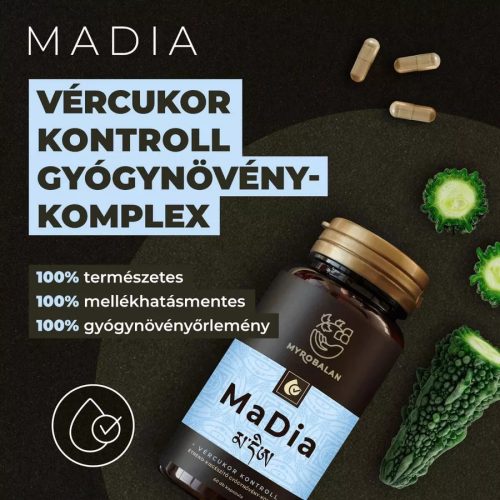 MADIA vércukor kontroll gyógynövény komplex 60 db