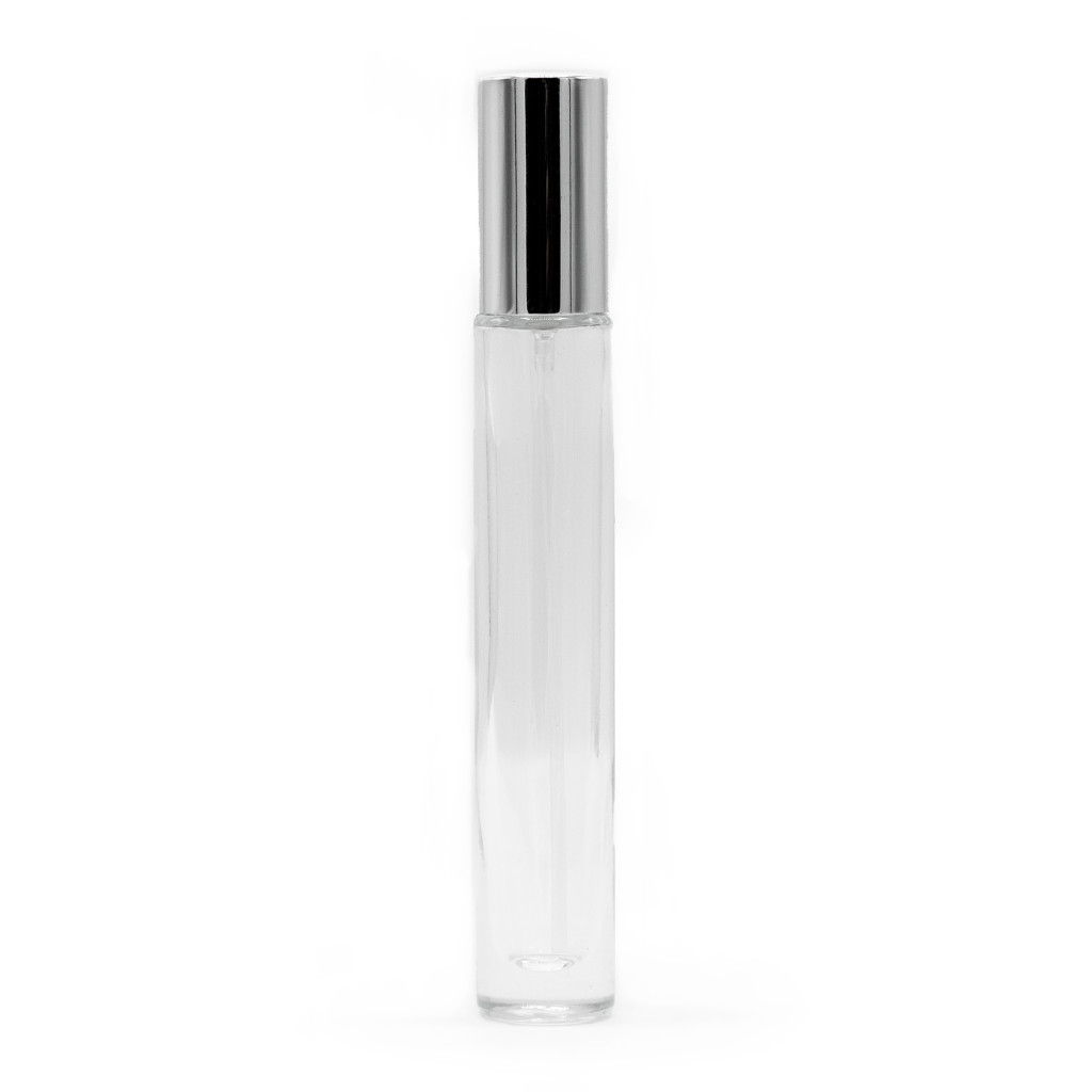 10ml Magas Üveg, Szórófej és Ezüst Kupak