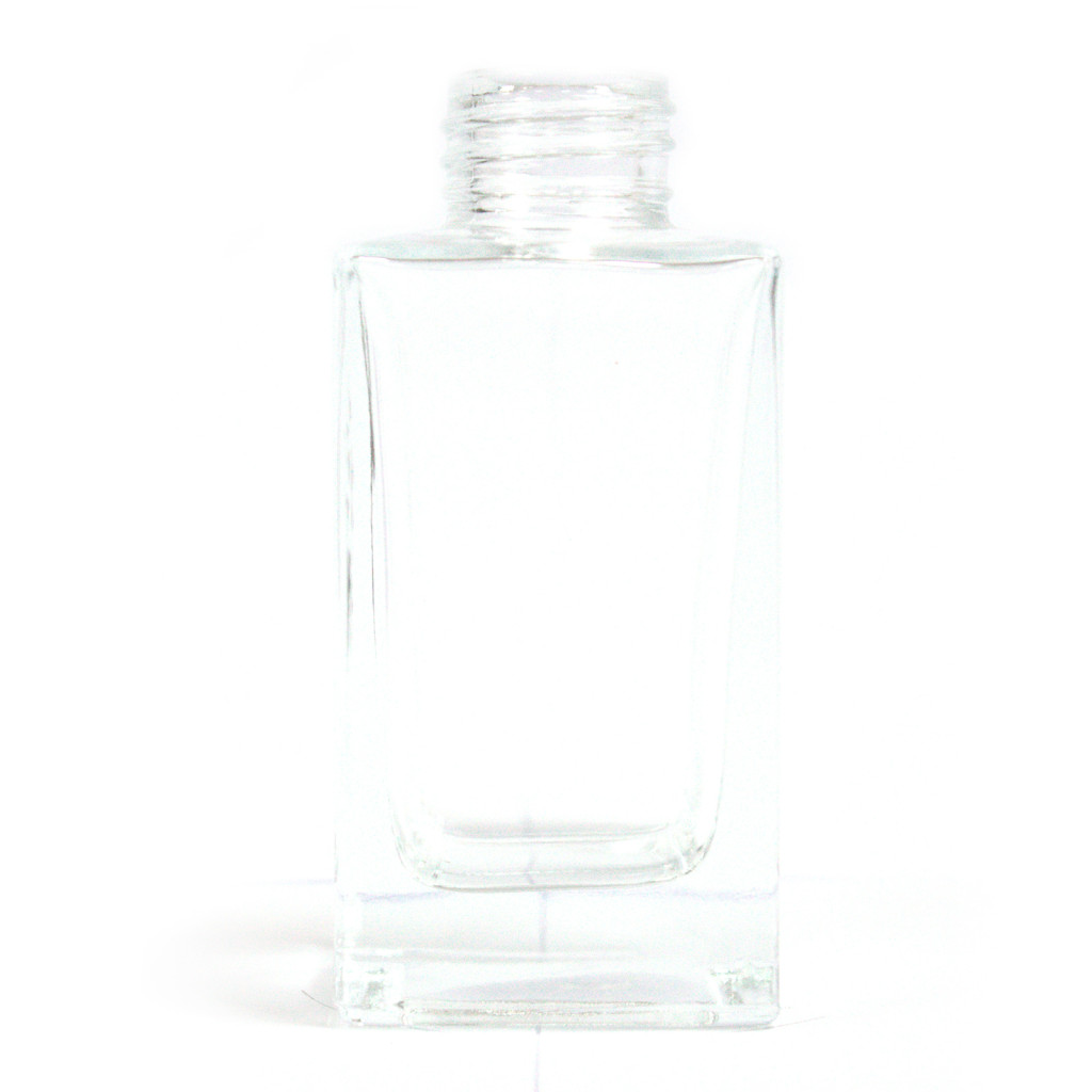 100 ml Négyzetes Magas Diffúzor Üveg - Tiszta